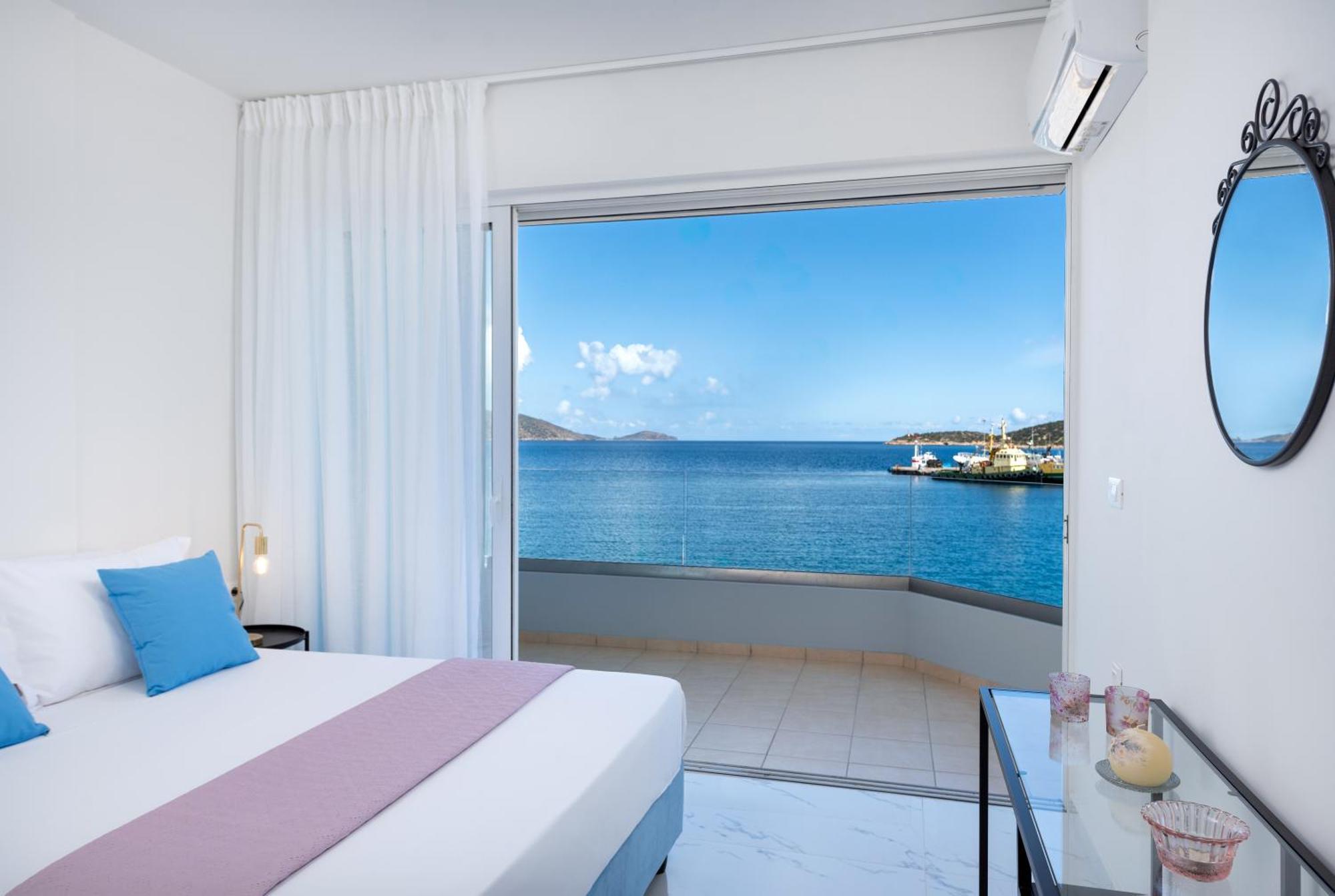 Sea View Bliss 2Br Agios Getaway Apartman Ájosz Nikólaosz Kültér fotó
