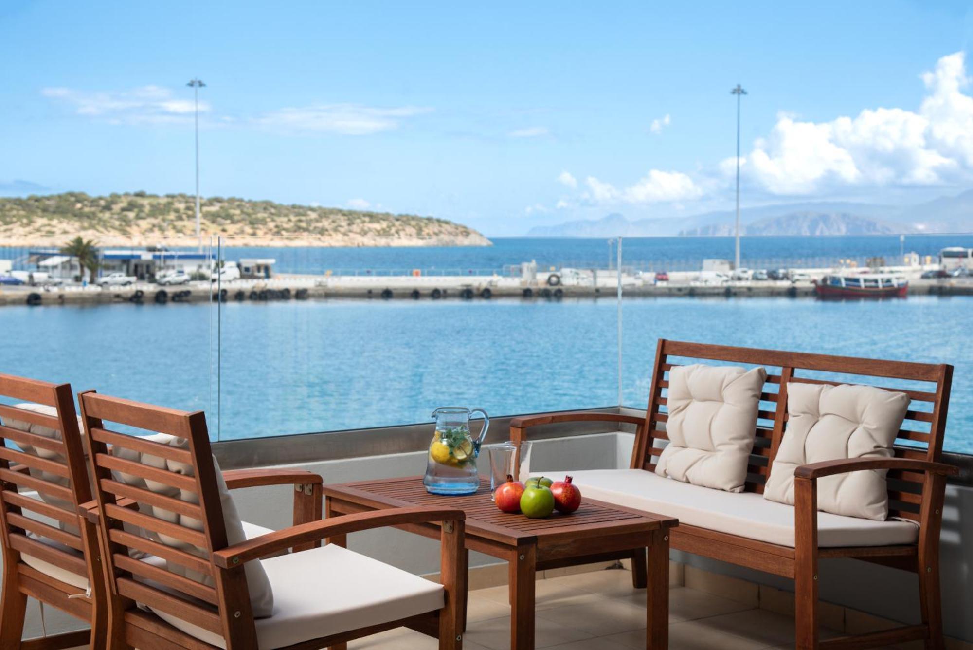 Sea View Bliss 2Br Agios Getaway Apartman Ájosz Nikólaosz Kültér fotó